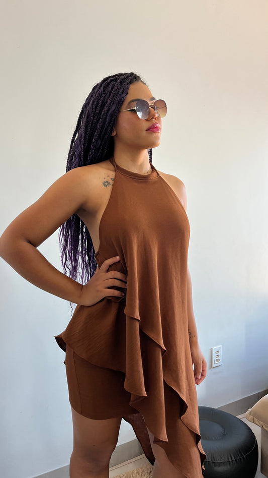 VESTIDO CASCATA - Linhas do infinito